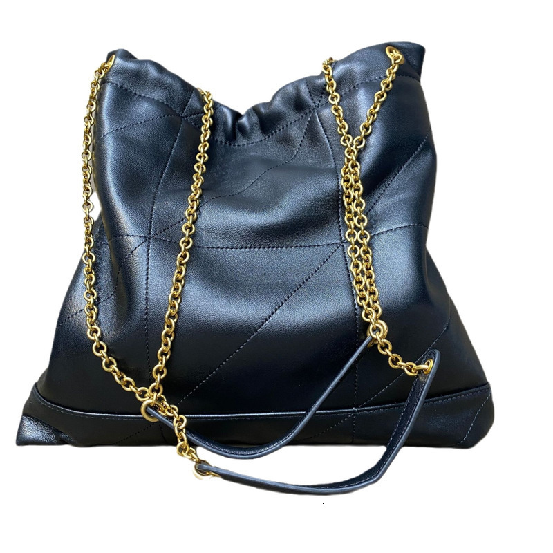 Niche High-End Chain Women's Diamond Tote Garbage Bag Leather Soft Sheepskin Small Fragrance Brand