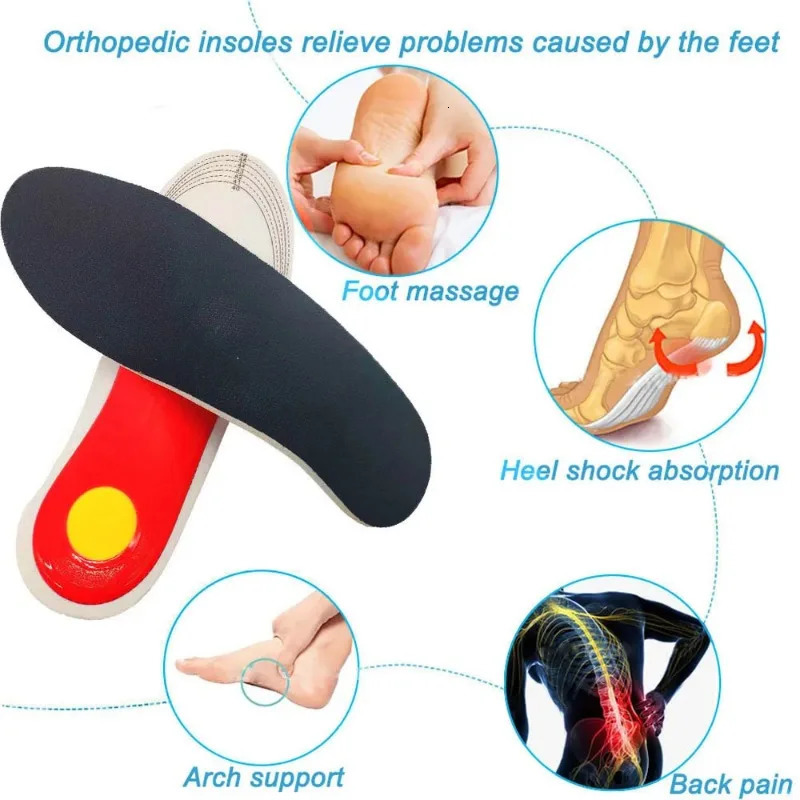 1pair Ortic Insole Arch Support Flatfoot Orthopedic Insoles Movement Damping Cushion Padding Sports Cushioning 250219