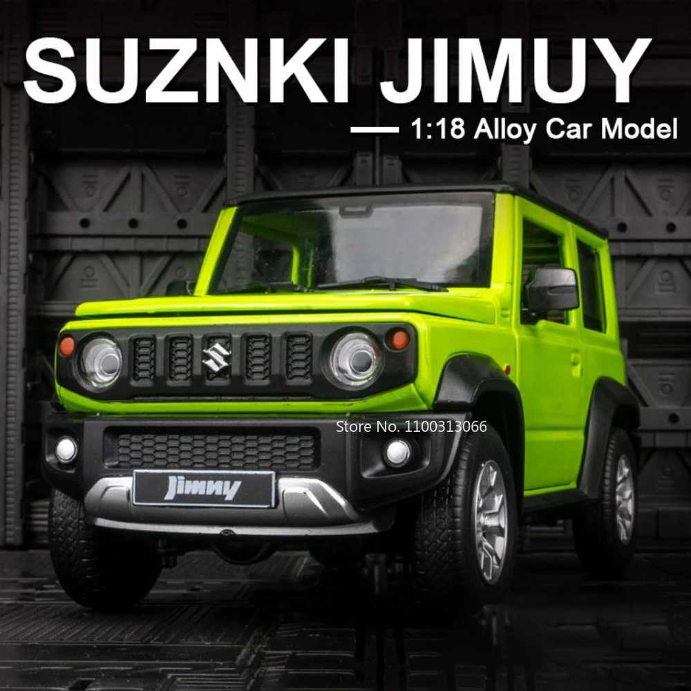 1 18 SUZUKI Jimny Alloy Diecast Car Models Off-Road Vehicles Toy with Sound and Light Car Model Simulation Collection Kids GiftsXJ250220