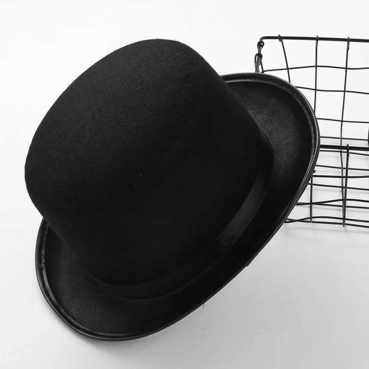 Ddmyshoesvip Black Kids Children Adults Sleek Felt Hat Masquerade Circus Ringmaster Cosplay Halloween Costume Accessory Carnival Top Hats