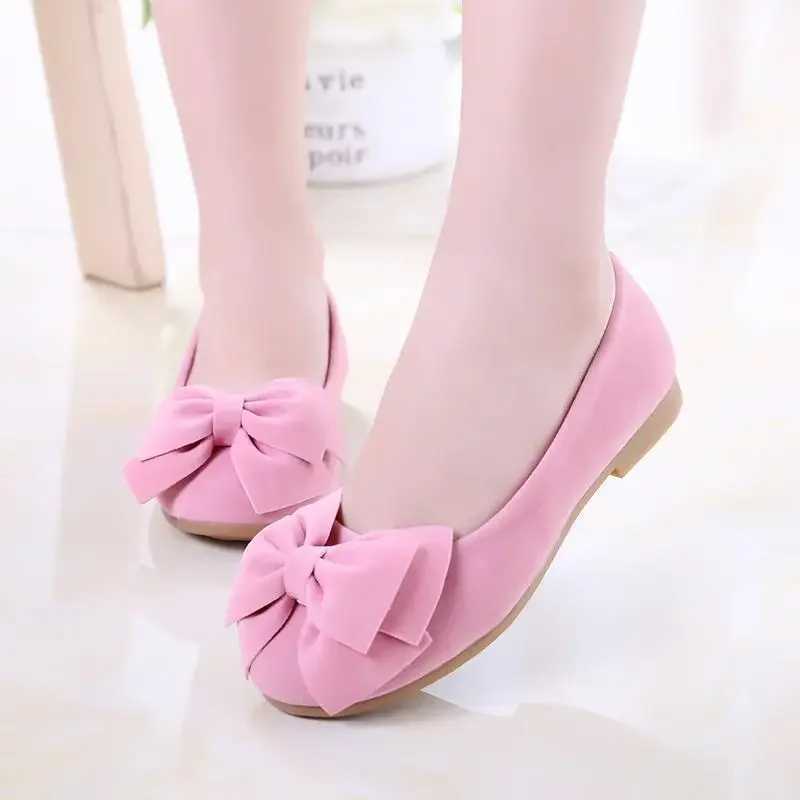 2024 Spring Autumn Children Shoes Girls School Flats Slip-on Shoes Flock Moccasins Girls Slip-on Shoes Size 21-36 X250220