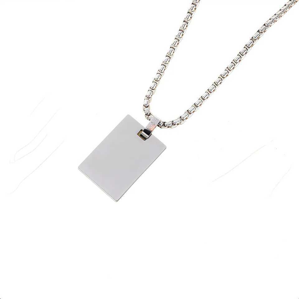 10Pcs Fashion Female square Pendants dropshipping Gold Black Color Crystal Pendant Necklace Jewelry For Men/Women WholesaleXJ250219