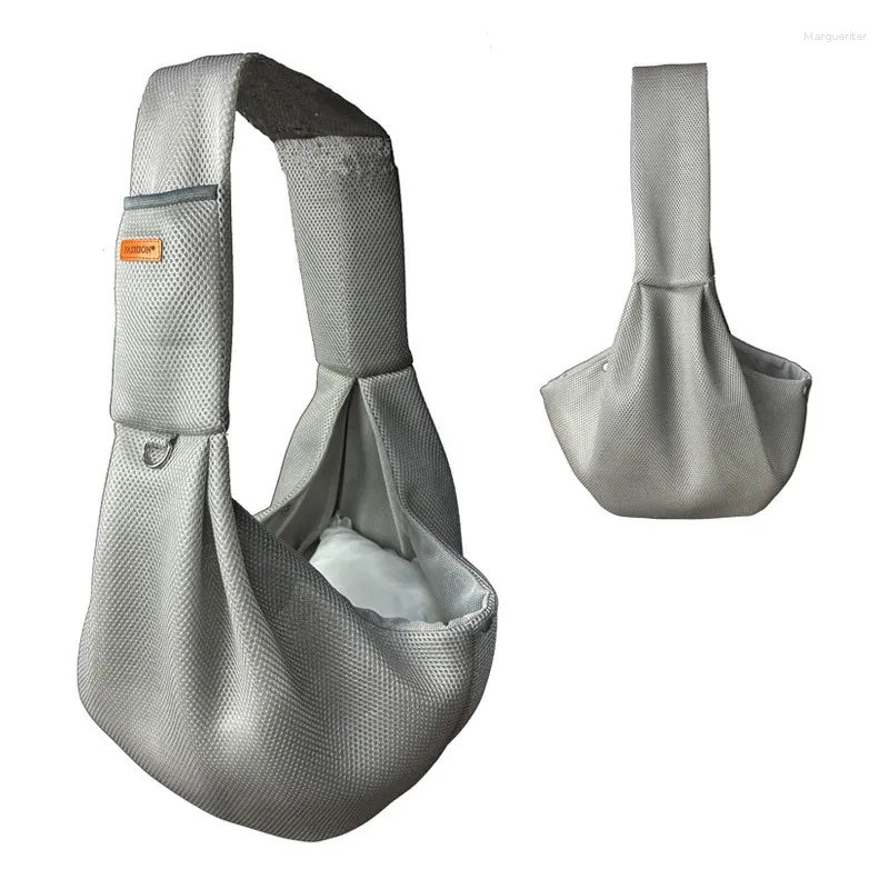 Dog Carrier And Cat Sling Hands Free Reversible Pet Papoose Bag Soft Pouch Tote Design Suitable For Puppy Small Dogs