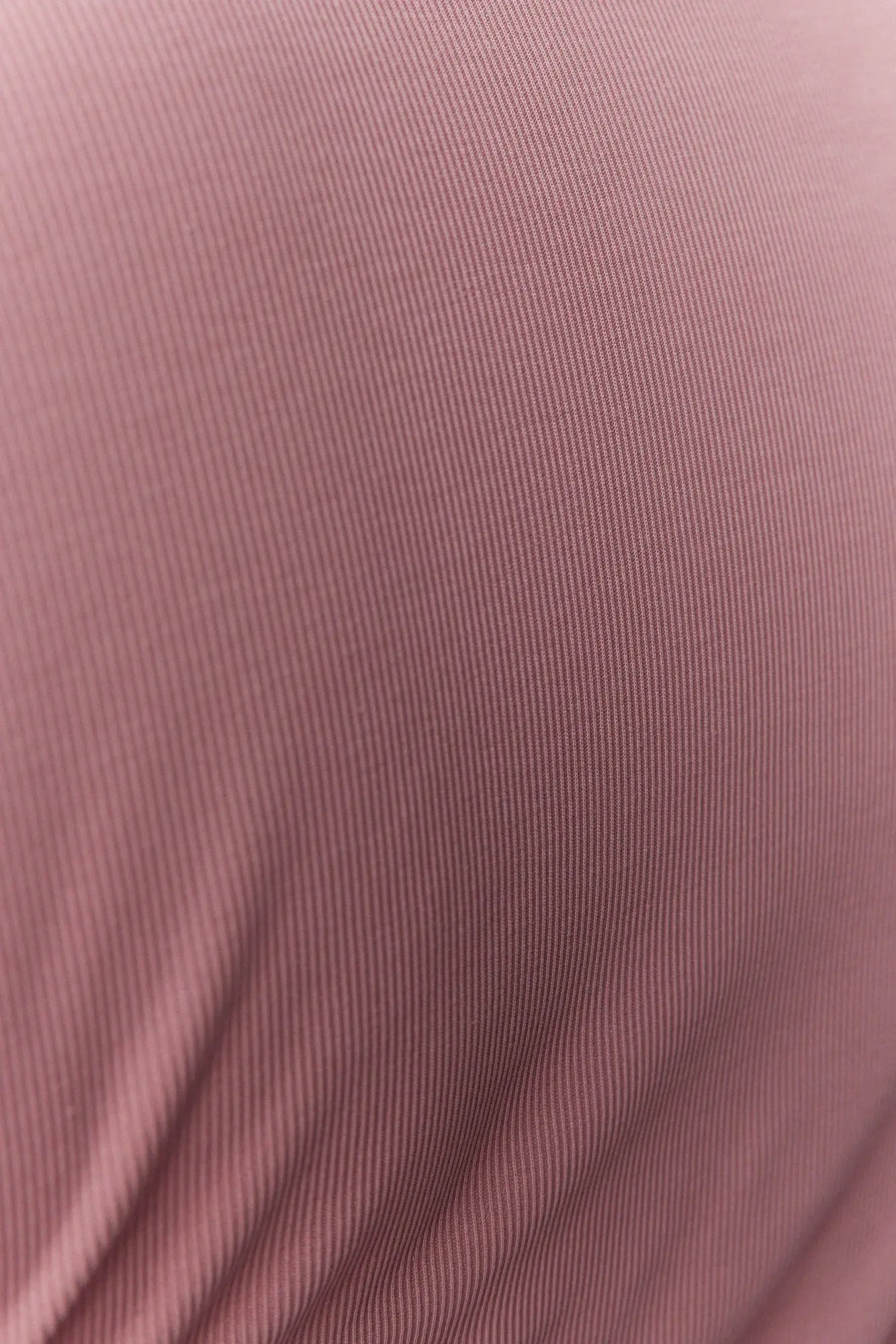Basic Stretchy Ribbed Long Sleeve Fitted Pink Sweater Top with flared shirt cuffs