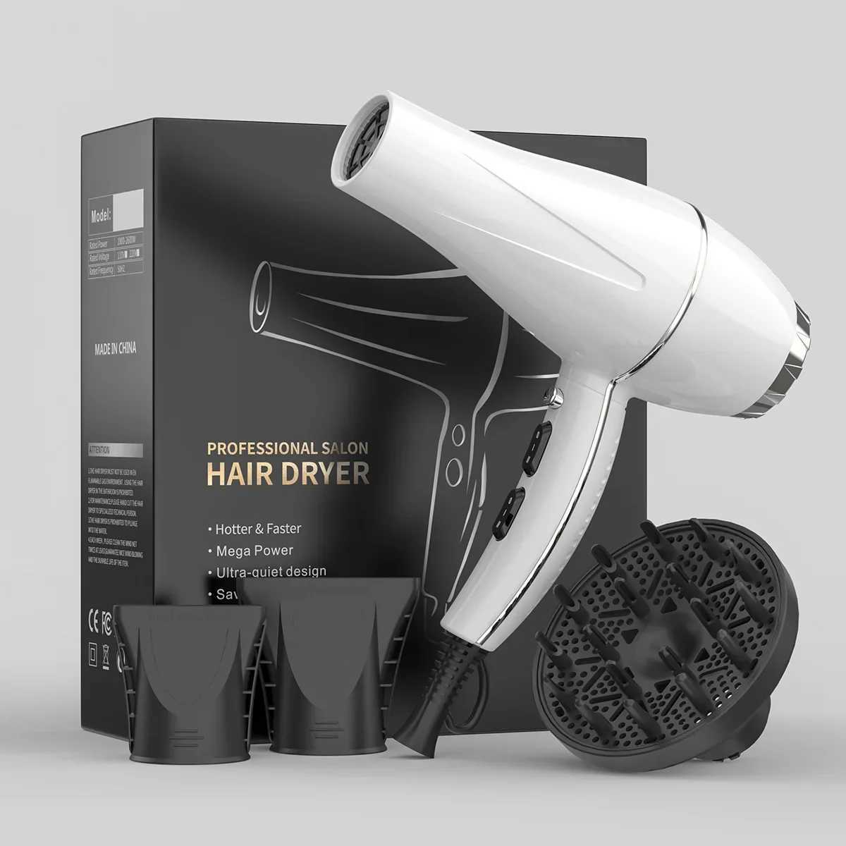 Professional Hair Salon Special Hair Dryer Large Blowing Force of 2300w High power Constant Temperature Negative Ion Hair Dryer W250220