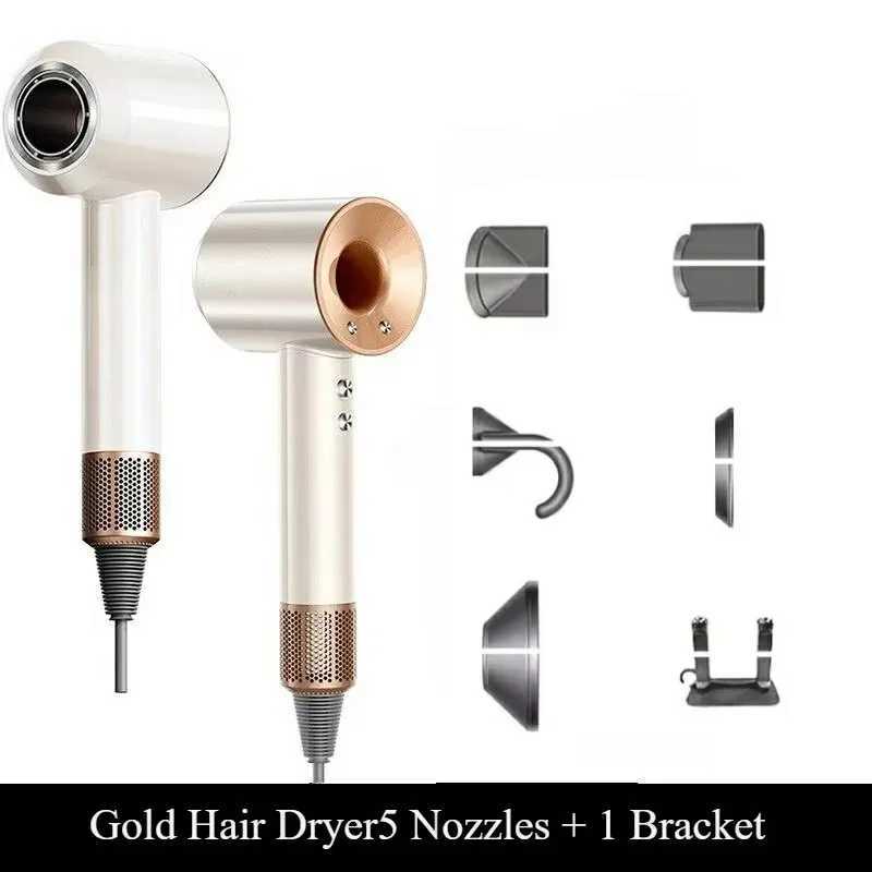 Hair Dryer with Hot and Cold Air Functionality Lightweight 5 in Professional Styling Tool for Easy Blowouts W250220