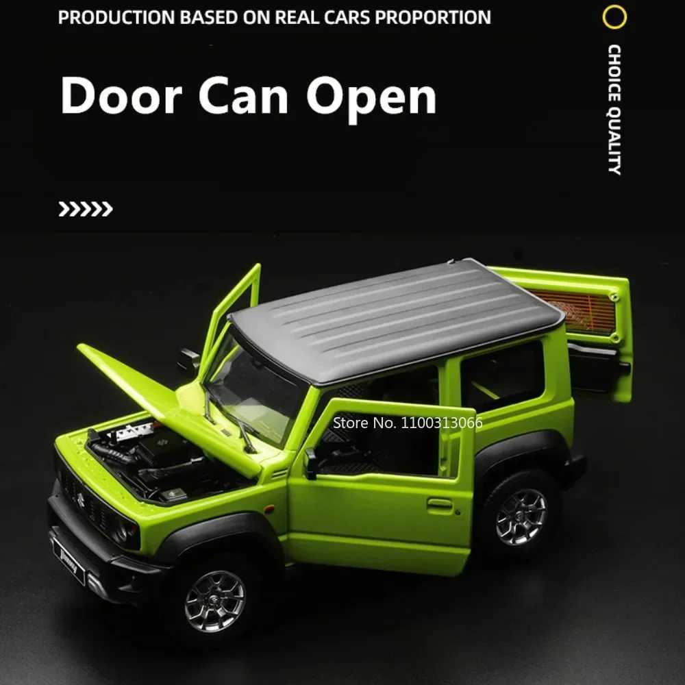 1 18 SUZUKI Jimny Alloy Diecast Car Models Off-Road Vehicles Toy with Sound and Light Car Model Simulation Collection Kids GiftsXJ250220