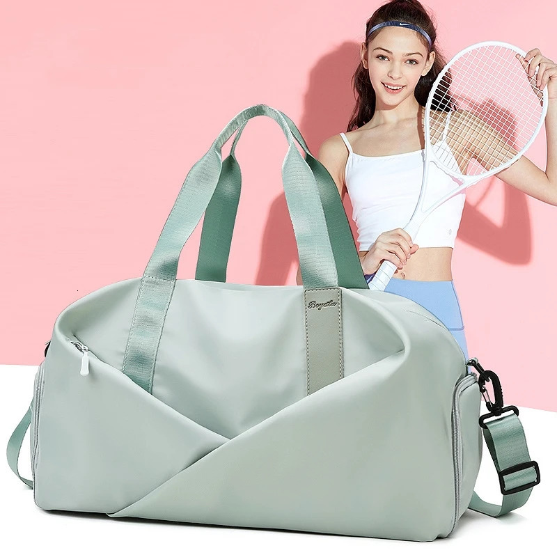 Women Sports Gym Bag Travel Dry Wet Bags Multifunction Swimming Shoulder Messenger Pack Weekend Fitness Training Handbag 250214