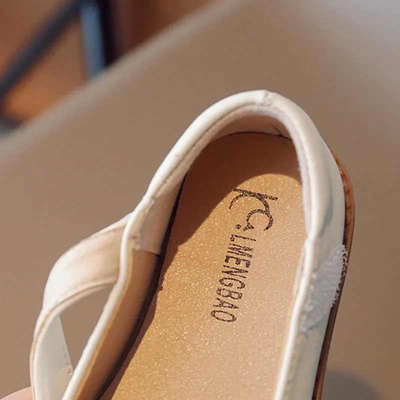 Girls princess shoes childrens sheep pattern PU leather shoes childrens soft soled comfortable Mary Jane school shoes G07174 X250220