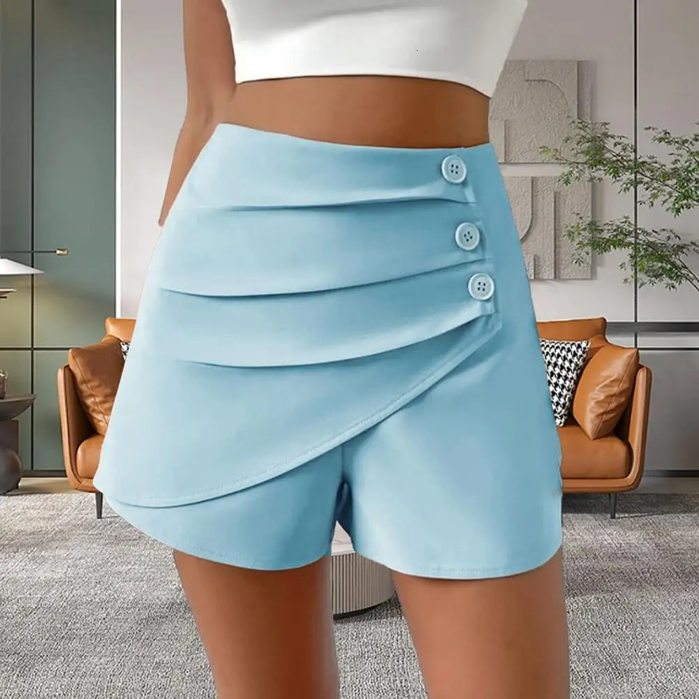 Womens summer shorts high waisted womens daily shorts asymmetrical womens summer shorts slim womens mini shorts suitable for knee length 250214