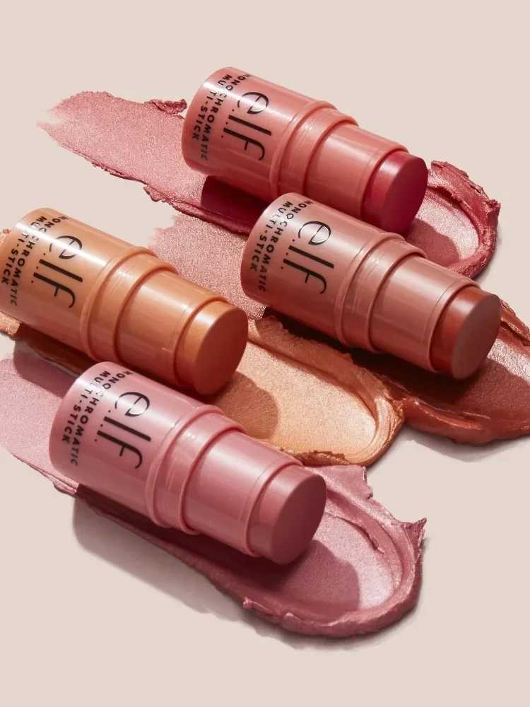 elf Three in One Multi-purpose Stick Lipstick Ber Stick Eye Shadow Cream Lip and Cheek Makeup Stick Pretty Beauty CosmeticsW250220