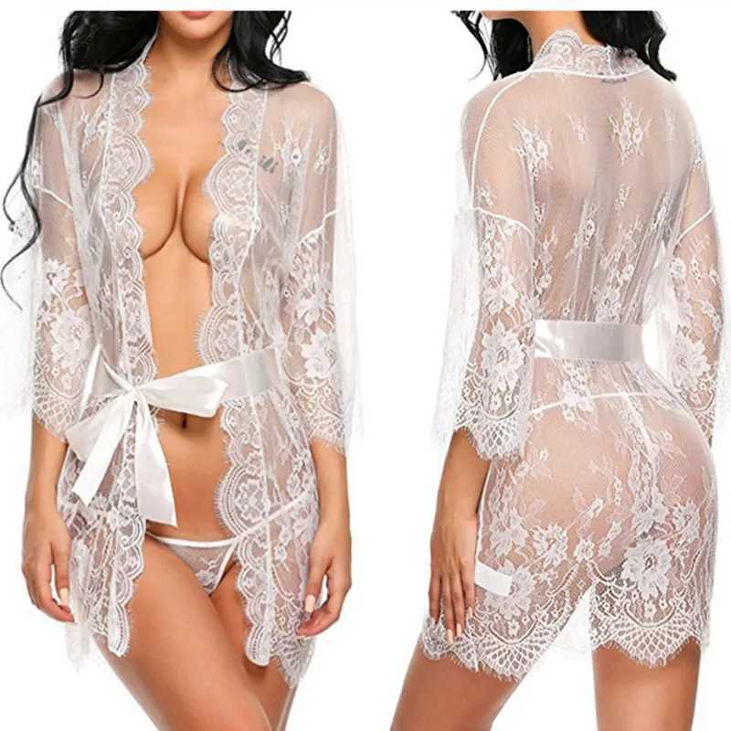 2023 Woman Erotic Pajamas Lace Nightwear Sex Clothes Babydoll Erotic Transparent Dress Sexy Lingerie Hot Sleepwear Sexy Lingerie W250220