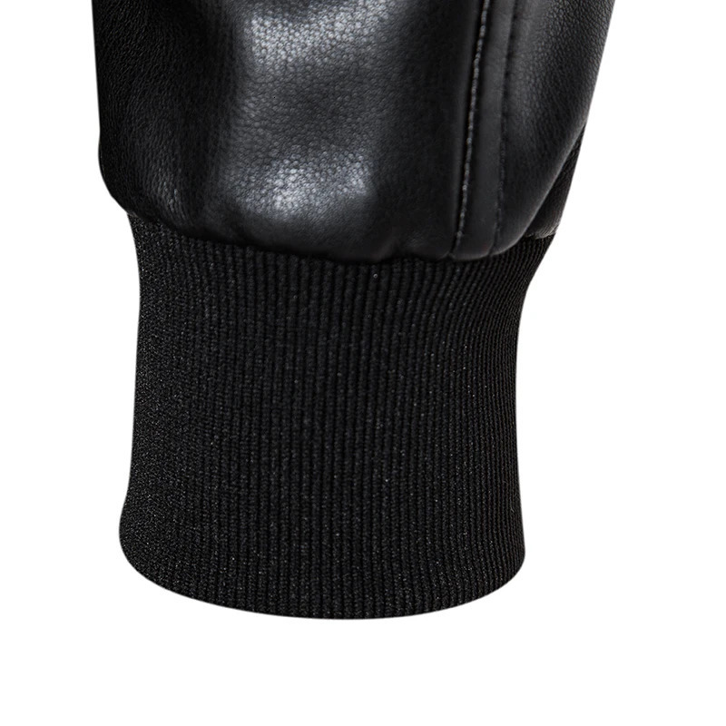 TRAF Leather Mens Trend Fashion Spring And Autumn Stand Collar Comfortable Slim Jacket Handsome Youth Coat 250210