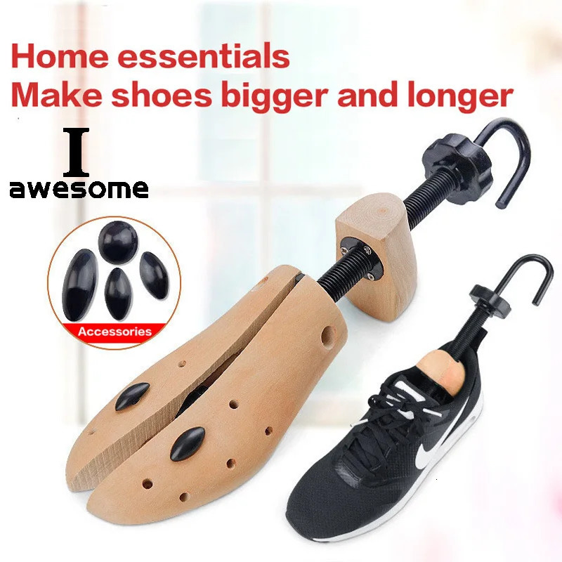 High Quality Wooden Shoe Trees Adjustable Shape For Women Men Wood Shoes Tree Professional Stretchers Extender Keeper 250219