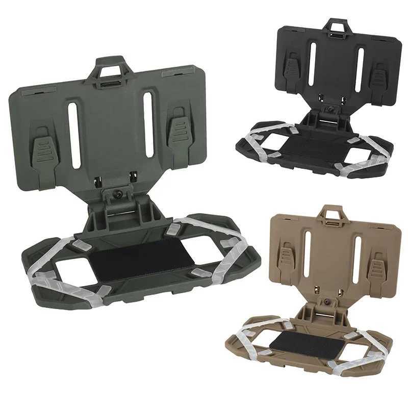 Tactical MOLLE Folding Navigation Board Vest Bag CS Airsoft Map Case Admin Panel Mobile Phone Holder for Screen Size 4.7-6.7inXJ250219