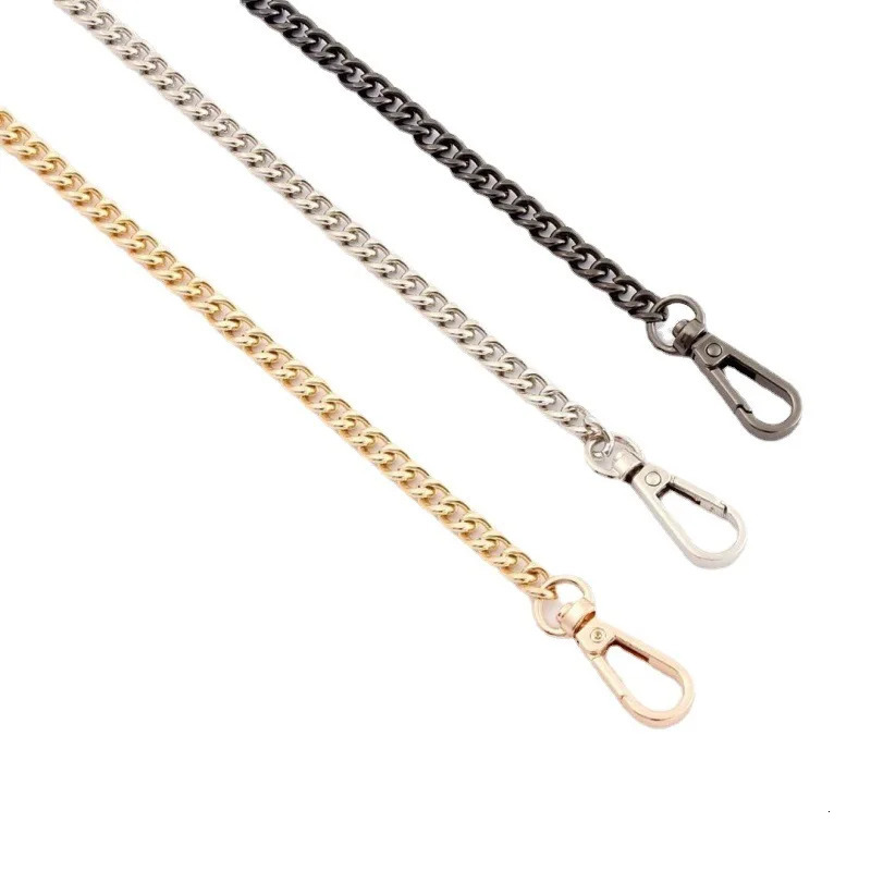 100120cm Metal Aluminum Bag Chain Replacement Parts Accessories for HandWomen Shoulder Handbag DIY Handmade Detachable Straps 250213