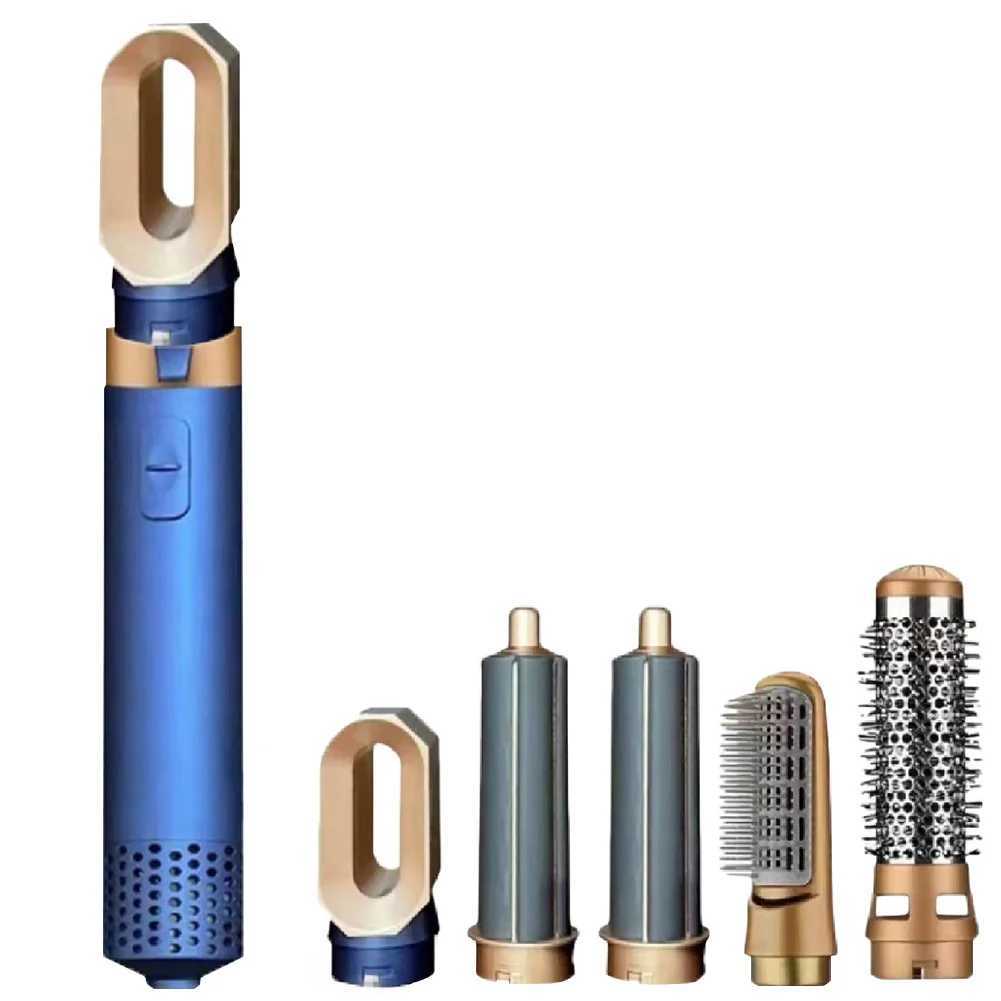 5 in Hair Dryer Brush Auto Hairstyler Hairdryer Volumizing Hair Curler Hair Straightener for Volumizing Curling Straightening W250220