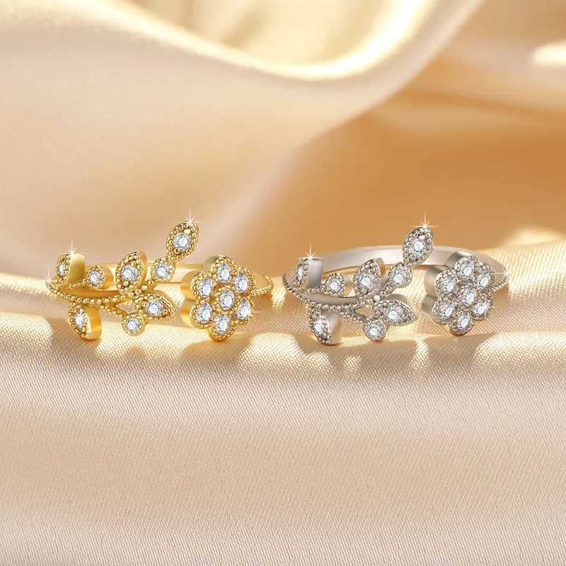 Luxury Diamonds Tree Wedding Rings for Wen Fashion Engagement Jewelry White Diamonds Open Adjustable Finger Ring X250220