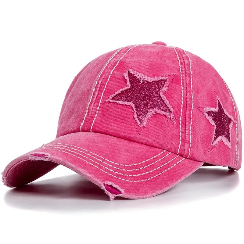 Retro baseball cap Female spring and summer Korean version of the big head circumference face duckling cap pink 250214