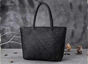 Women Leather Handbag Romantic Big Handmade Woven Totes Female Cowhide Big Holiday Bucket Bag Causal Beach Shoulder Handbags Z250219