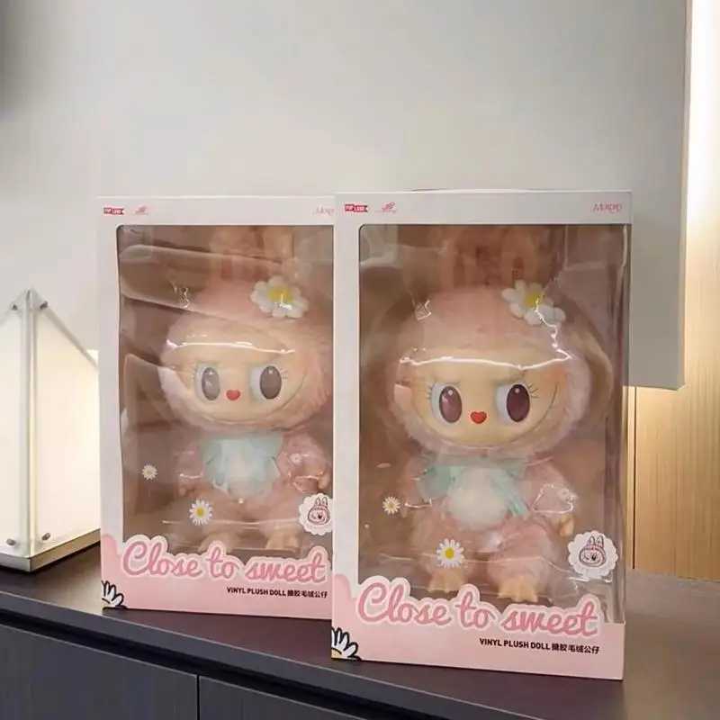 14cm 1 1 Labubu Mokoko 1st Spring Flower Sweetheart Vinyl Doll Kawaii Cute Pendant Decoration Doll For Kid Girl Holiday GiftT250219