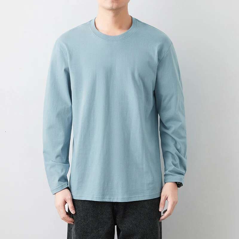 Men's pure cotton long sleeved T-shirt, sports shirt, plus size T-shirt, men's clothing, fast shipping, autumn, 4XL, 5XL