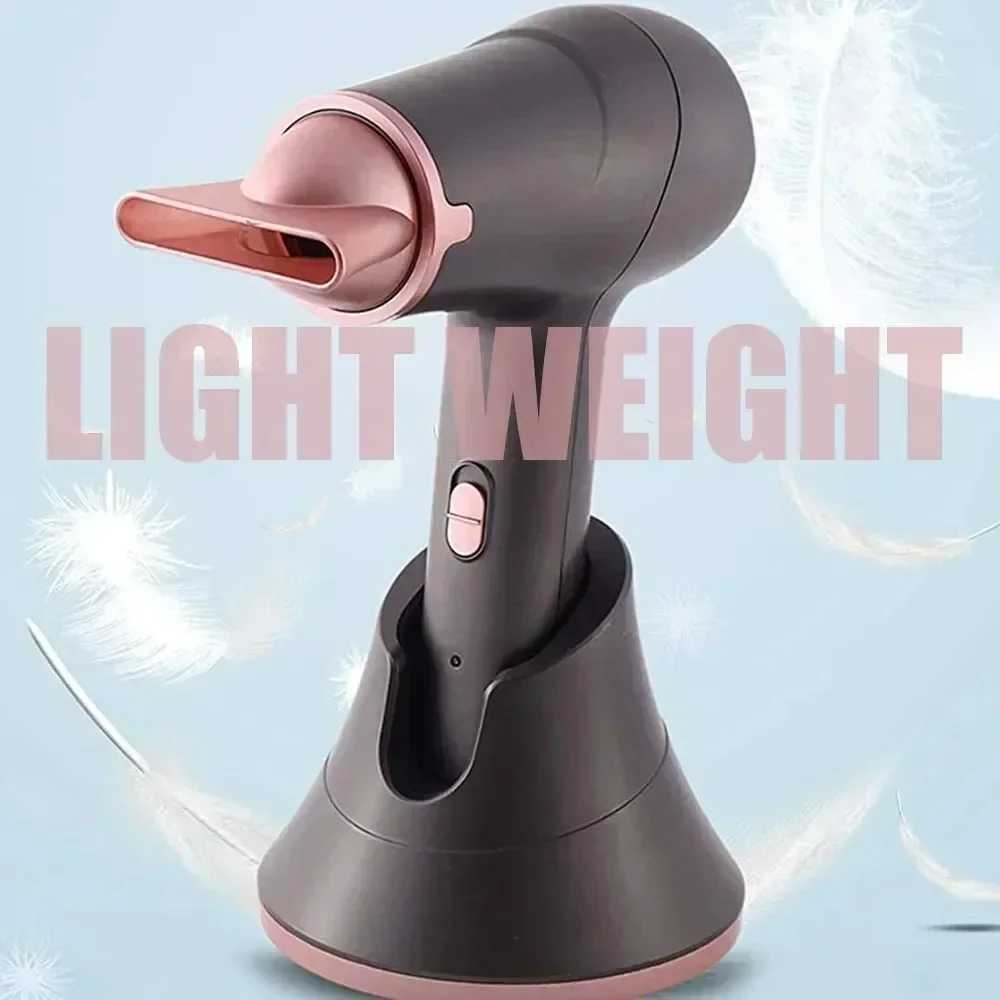 Portable Rechargeable Wireless Hair Dryer Travel/Outdoor Wireless Blower Negative Ions Hair Care 300W Hot and Cool Air W250220