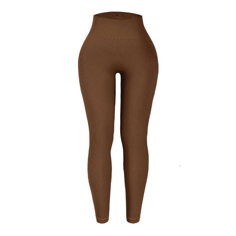 Threaded elasticity tight pants for outerwear, high waist hip lifting, seamless yoga quick drying, breathable, sweat wicking cycg and fiess pants, 202