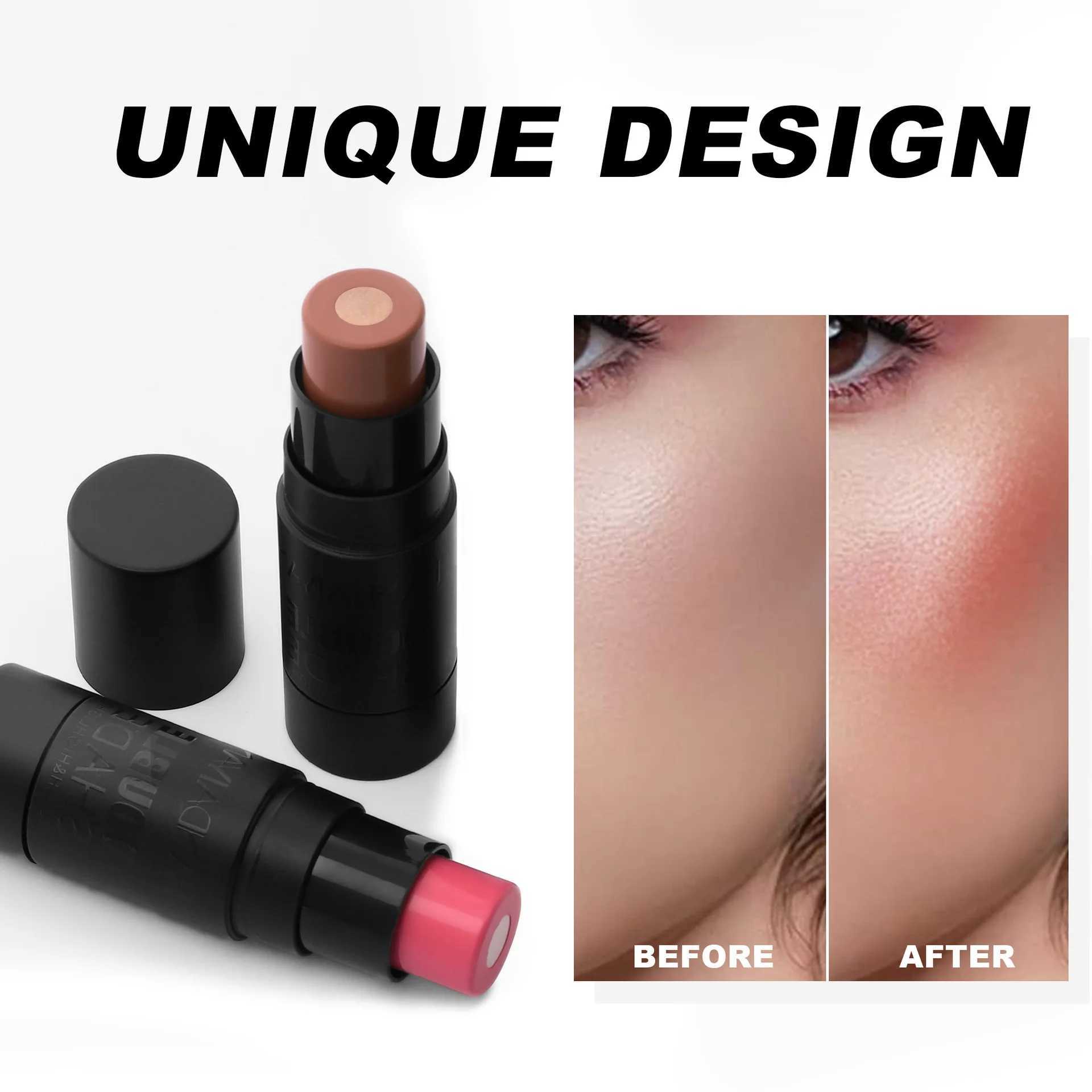 B Highlighting Stick 2 in 1 Face Brightening Ber Stick Rouge Face B Stick Cream Moisturize Face Illuminator MakeupW250220