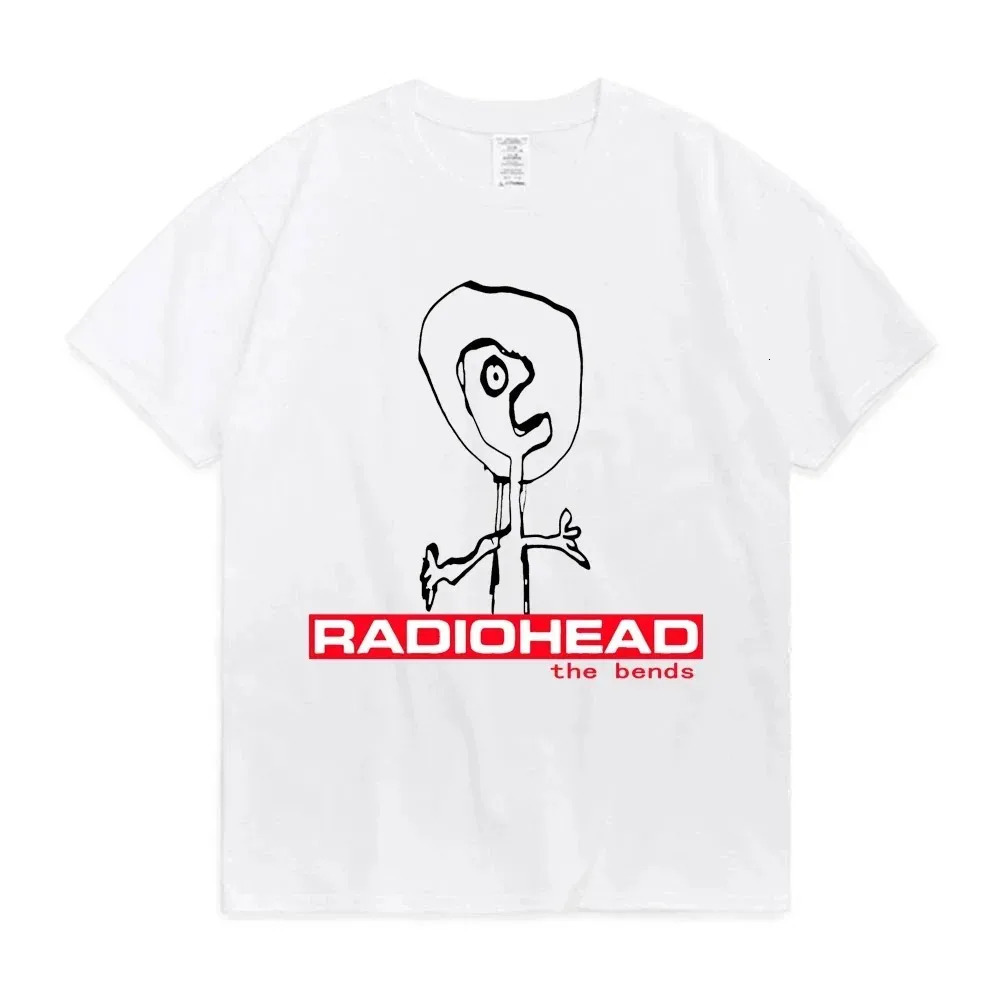 Summer Radiohead The Bends Tshirt Men Women Cotton Tee Hip Hop Short Sleeve T Shirt Clothes Tshirts Tops Gift For Fans 250218