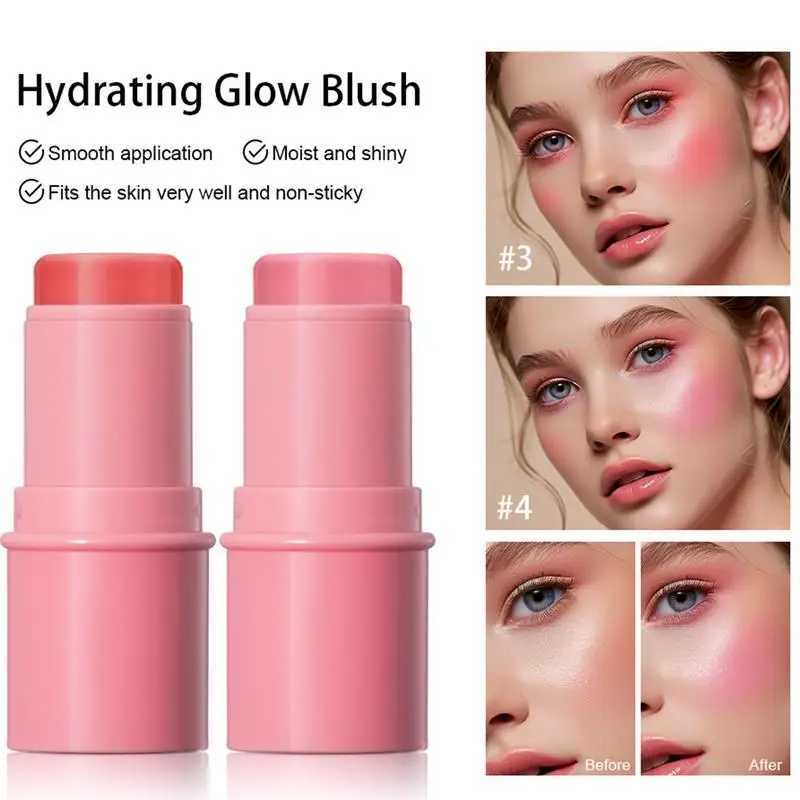 1pcs Hydrating Glow B Stick 0.23 Oz Milk Jelly Tinted B Cooling Jelly Stick Cheek And Lips Face MakeupW250220