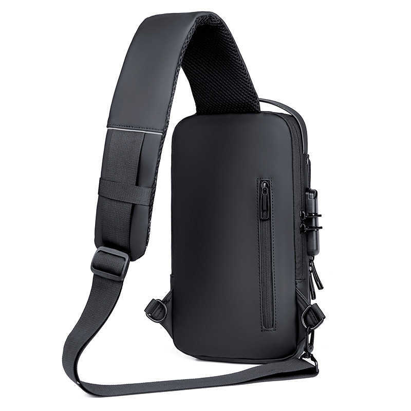 New Chest Bag Mens Tide Messenger Bag Mens Waterproof Single Shoulder Bag Mens Sports Leisure Mens Chest Bag Locomotive Bag 241225