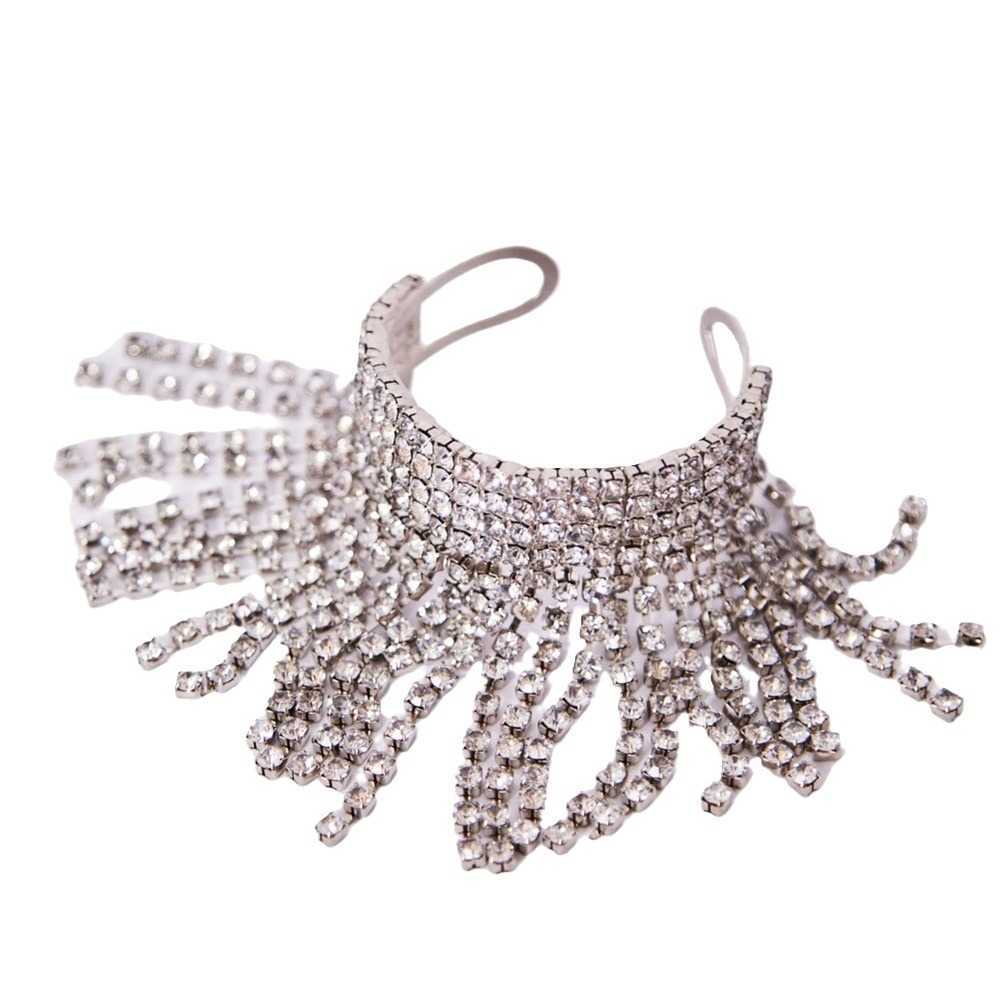Charm Bracelets New product Full diamond tassel bracelet summer sexy beach ankle bracelet womens accessory Brelet H25220