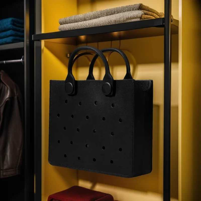 Soft Rubber Fashion Women Tote Bag Colorful Summer Style Beach Handbag for Women fit Personalized Bag Charms New Travel Handbag Z250219