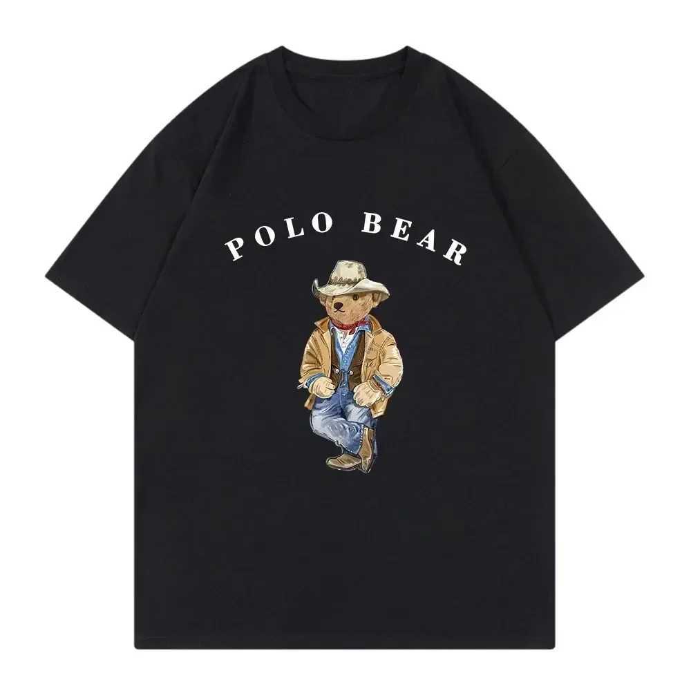 T-shirts Anime Bear Graphic Cartoon T Shirt for Girls Children Girl 3-14 T-shirt Kids Clothes Boys Clothing Cotton Basketball Sport Shirt H250220