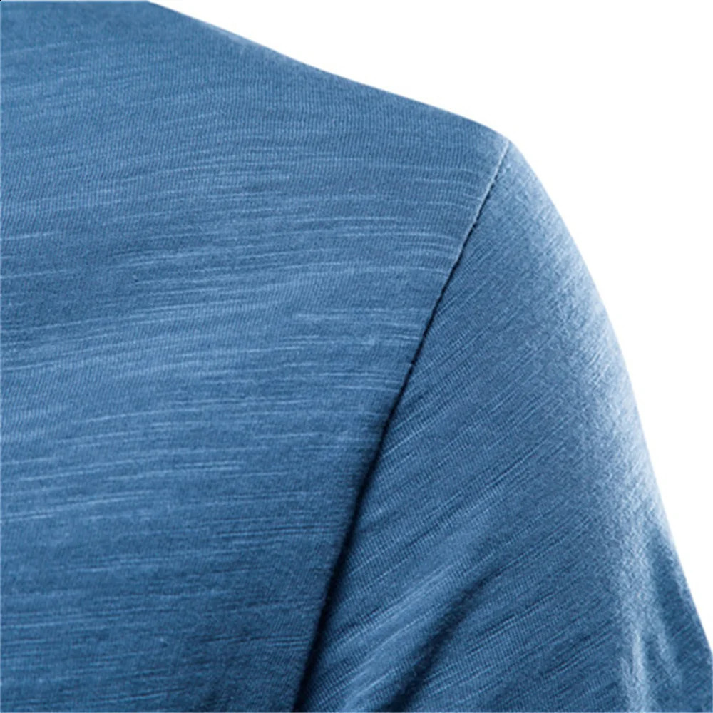 Quality 100% Cotton Men T-shirt V-neck Fashion n Slim Fit Soild T-shirts Male Tops Tees Short Sleeve T Shirt For Men 250217