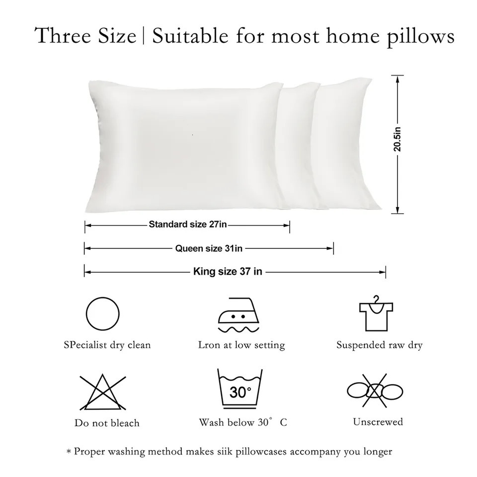Hair And Skin2 Pack Natural Silk Pillowcase Both Sides 16 Momme Premium Grade 6A Silk Soft Breathable Smooth Silk Pillow Cover 250220