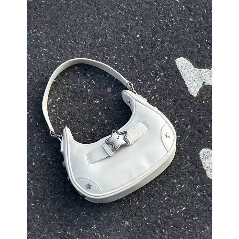 Handbag womens small bag mobile phone bag new high-end feeling autumn retro denim star girl shoulder bag niche hand bag Y250218
