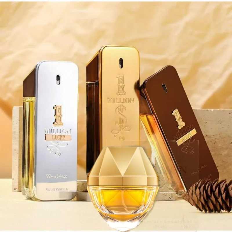 New Gold Millionaire Prive Mens Perfume 100ml Seductive Wood Leather Fragrance Lasting Fragrance High-end Valentines Day GiftXJ250220