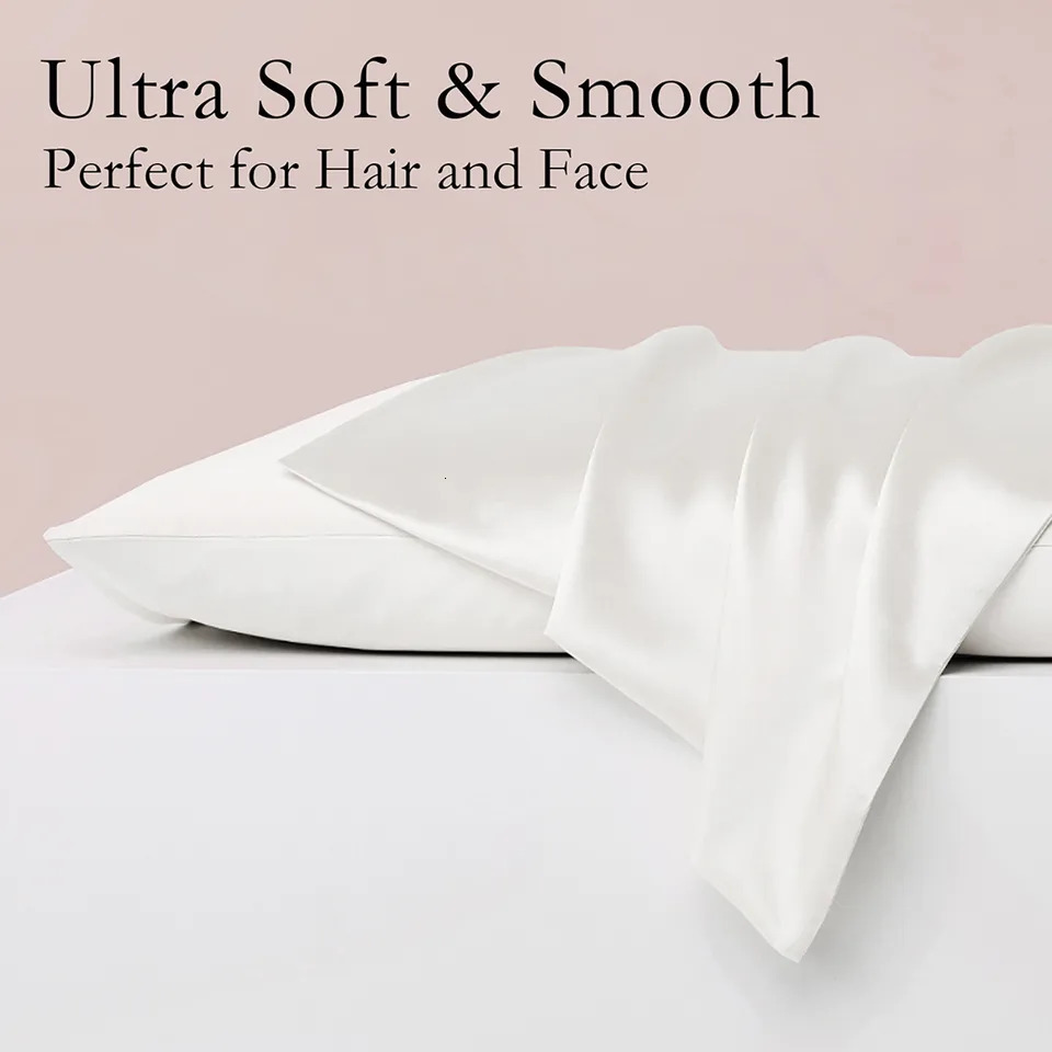Hair And Skin2 Pack Natural Silk Pillowcase Both Sides 16 Momme Premium Grade 6A Silk Soft Breathable Smooth Silk Pillow Cover 250220