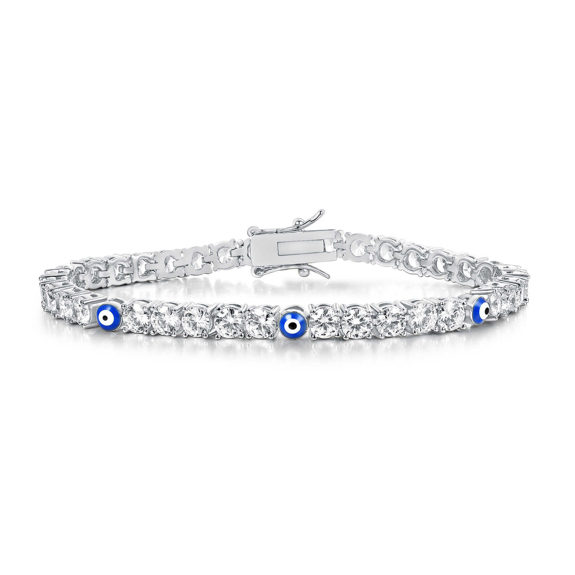 Charm Bracelets Devils Eye Bracelet 3mm 4mm Zircon Droplet Tennis Bracelet Accessories H25220