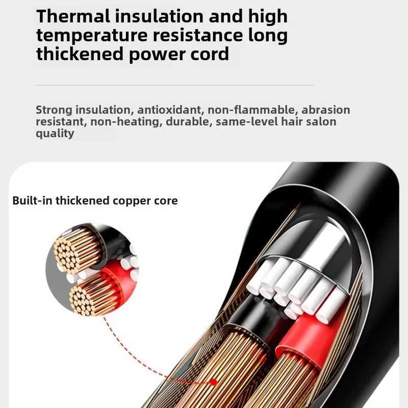 Portable Hair Dryers Anion Foldable Household Quick-Drying High-Power Negative Ion Salon Low Noise Hair Dryer W250220
