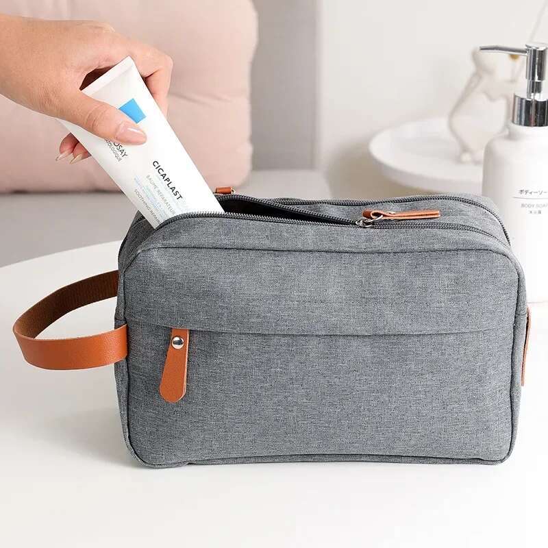 Man High Quality Make Up Oxford Canvas Travel Toiletry Bag Organizer Waterproof Women Wash Pouch Handbag Cosmetic Case swissmilitary