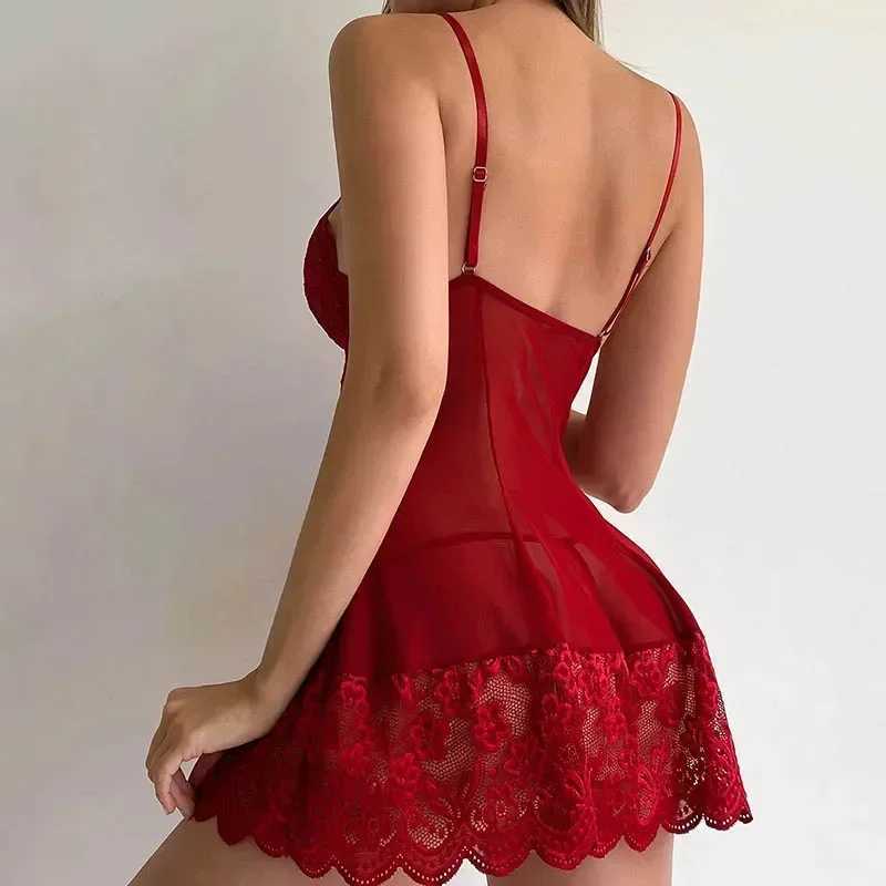 Porn Suit womens sexy lingerie sleepwear exotic Babydoll backless lace dress with underwear set lingerie chemicals W250220