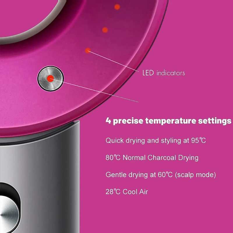 Ion Leafless Hairdryer Professional Electric Hot Air Dry Fohn Hair Dryer with Ionization Super Ionic Diffuser Blow Dryer 5 In W250220