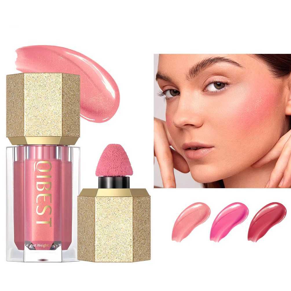 QIBEST 6-Shade Matte Liquid B Sponge Brush Long term Mixed Pink Girl Bes High Color Facial BeautyW250220