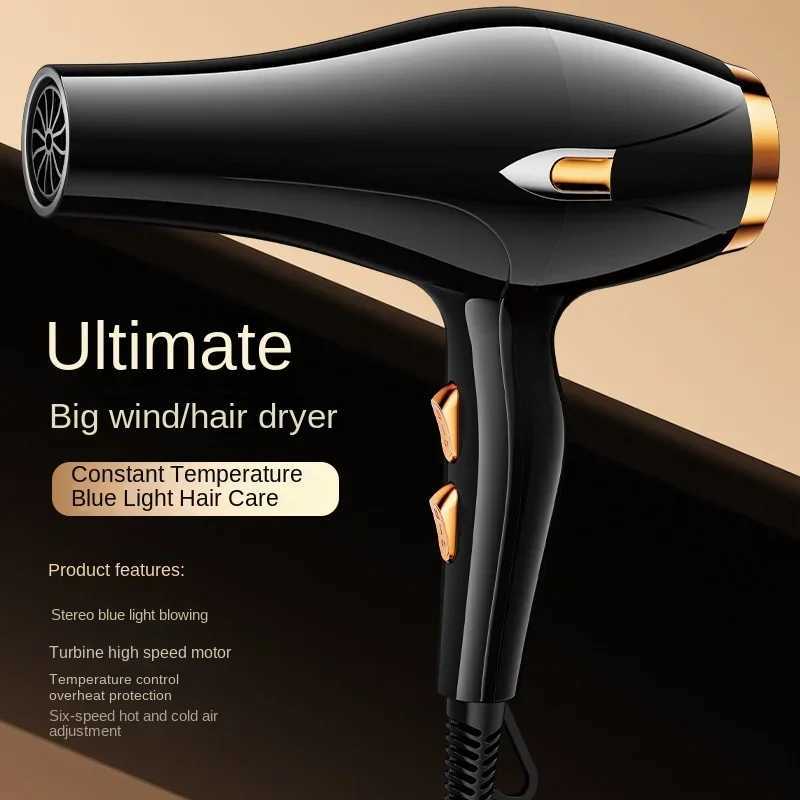 High-Power Anion Hair Dryer for Home and Hotel Mute Reverse Function for Quiet Drying W250220