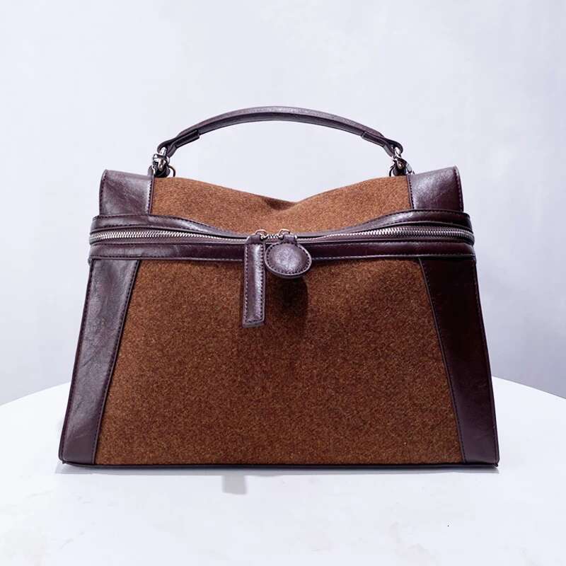 Faux Suede Tote Bags For Women Designer Handbag And Purse 2024 New In Vintage Large Capacity Commuting Shoulder Crossbody