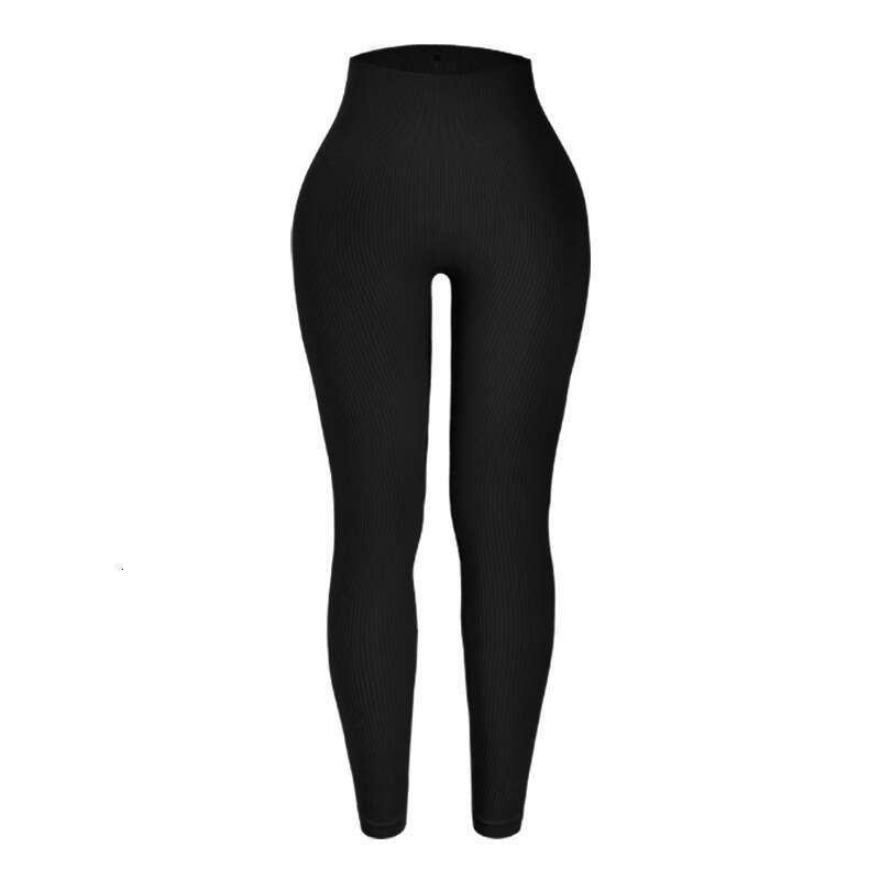Threaded elasticity tight pants for outerwear, high waist hip lifting, seamless yoga quick drying, breathable, sweat wicking cycg and fiess pants, 202