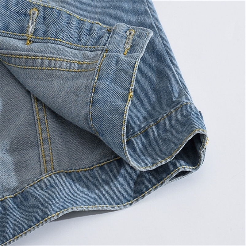 Coat Men Fashion Denim Vest Lapel Single Breasted Auutmn Overcoat Cowboy Jacket In Shoulder Blouse Male Clothing 250219
